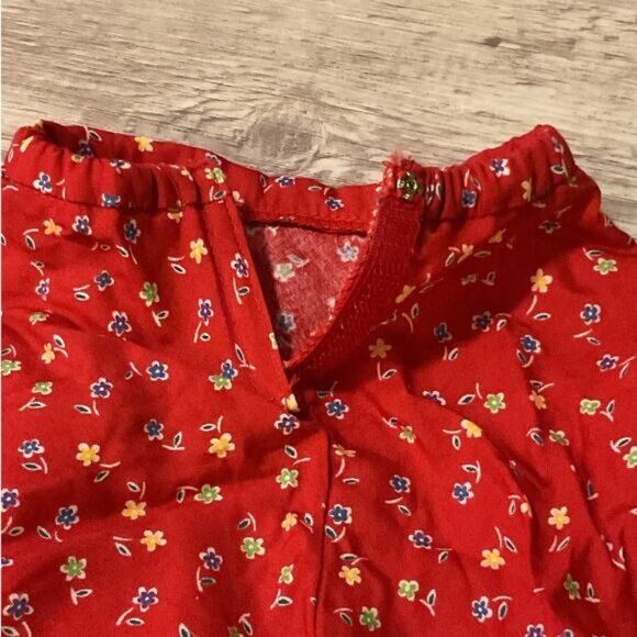 Pleasant Company American Girl of Today Doll Play Outfit Skirt Red Floral 1998 - Picture 3 of 5